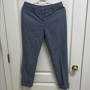 Burberry London Cuffed Straight Leg Trousers | Size 4